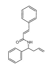 (R)-N-(1-phenylbut-3-enyl)cinnamamide结构式