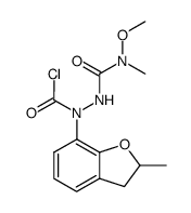 1-(chlorocarbonyl)-1-(2,3-dihydro-2-methylbenzofuran-7-yl)-4-methoxy-4-methylsemicarbazide Structure