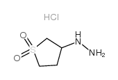 3-HYDRAZINOTETRAHYDRO-1H-1L6-THIOPHENE-1,1-DIONE HYDROCHLORIDE Structure