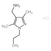 [(3,5-二甲基-1-丙基-1H-吡唑-4-基)甲基]胺盐酸盐结构式