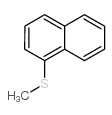 1-methylsulfanylnaphthalene结构式