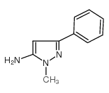 1-甲基-3-苯基-1H-吡唑-5-胺结构式