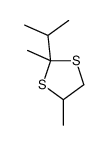 2,4-dimethyl-2-propan-2-yl-1,3-dithiolane Structure