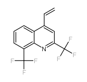 2,8-BIS(TRIFLUOROMETHYL)-4-VINYLQUINOLINE结构式