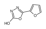 5-(2-糠基)-1,3,4-噁二唑-2(3H)-酮结构式