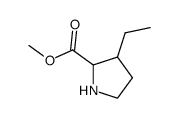 Proline, 3-ethyl-, methyl ester (9CI) Structure