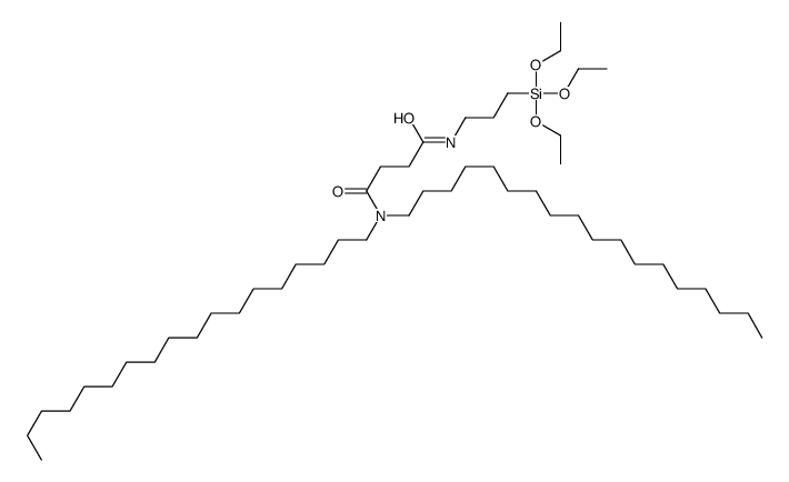 N',N'-dioctadecyl-N-(3-triethoxysilylpropyl)butanediamide结构式