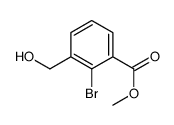 2-溴-3-(羟基甲基)苯甲酸甲酯结构式
