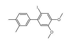 2-iodo-4,5-dimethoxy-3',4'-dimethylbiphenyl Structure