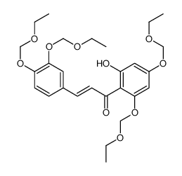 3-[3,4-Bis(ethoxymethoxy)phenyl]-1-[2-hydroxy-4,6-bis(ethoxymethoxy)phenyl]-2-propen-1-one Structure