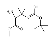 (S)-2-氨基-3-叔丁氧羰氨基-3-甲基丁酸甲酯结构式
