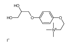 2-[4-(2,3-dihydroxypropoxy)phenoxy]ethyl-trimethylazanium,iodide结构式