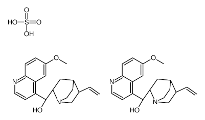 (9S)-6'-Methoxycinchonan-9-ol sulfate (2:1) Structure