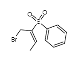 (E)-1-bromo-2-phenylsulfonyl-2-butene结构式
