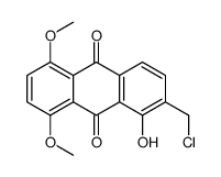 2-(chloromethyl)-1-hydroxy-5,8-dimethoxyanthracene-9,10-dione结构式