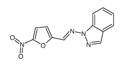 (E)-N-indazol-1-yl-1-(5-nitrofuran-2-yl)methanimine Structure