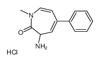 3-氨基-1-甲基-5-苯基-1H-氮杂革-2(3H)-酮盐酸盐结构式