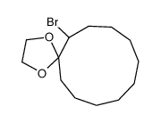 6-bromo-1,4-dioxaspiro[4.10]pentadecane结构式