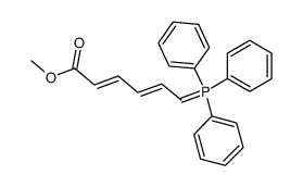 5-methoxycarbonylpenta-2,4-dienylidenetriphenylphosphorane结构式
