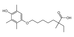 2-ethyl-7-(4-hydroxy-2,3,5-trimethylphenoxy)-2-methylheptanoic acid结构式