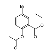 2-乙酰氧基-5-溴苯甲酸乙酯结构式