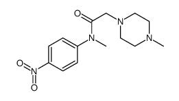 N,4-二甲基-N-(4-硝基苯基)-1-哌嗪乙酰胺结构式