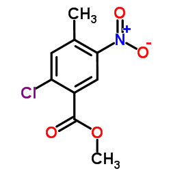 Methyl 2-chloro-4-methyl-5-nitrobenzoate结构式