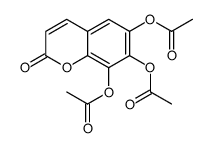(7,8-diacetyloxy-2-oxochromen-6-yl) acetate Structure