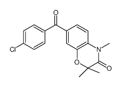 7-(4-chlorobenzoyl)-2,2,4-trimethyl-1,4-benzoxazin-3-one结构式