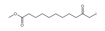 methyl 11-iodo-10-oxoundecanoate结构式