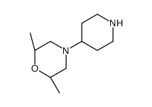 (2R,6S)-2,6-Dimethyl-4-(4-piperidinyl)morpholine结构式