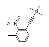 3-methyl-2-nitro-1-[2-(trimethylsilyl)ethynyl]-benzene结构式