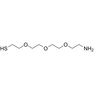 HS-PEG3-CH2CH2NH2 Structure