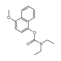4-methoxynaphthalen-1-yl diethylcarbamate结构式