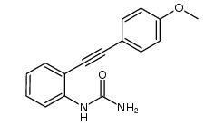 1-(2-((4-methoxyphenyl)ethynyl)phenyl)urea结构式