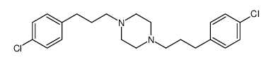 1,4-bis(3-(4-chlorophenyl)propyl)piperazine Structure