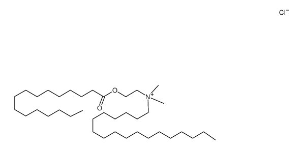 N-octadecyl-N-<(palmitoyloxy)ethyl>-N,N-dimethylammonium chloride Structure
