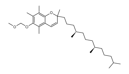 (2R,4'R,8'R)-3,4-Didehydro-6-O-(methoxymethyl)-α-tocopherol结构式
