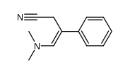 3-cyano-2-phenyl-1-N,N-dimethylamino-1-propene结构式