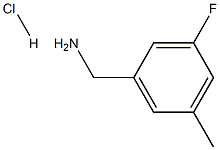 (3-Fluoro-5-methylphenyl)methanamine hydrochloride Structure