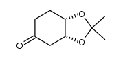 3,4-O-isopropylidene-3(R),4(S)-dihydroxycyclohexanone Structure