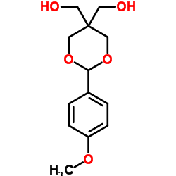 1,3-Dioxane-5,5-dimethanol, 2-(4-methoxyphenyl)- Structure