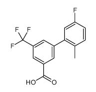 3-(5-fluoro-2-methylphenyl)-5-(trifluoromethyl)benzoic acid Structure
