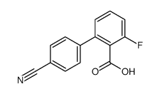 2-(4-cyanophenyl)-6-fluorobenzoic acid结构式