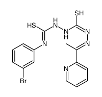 1-(3-bromophenyl)-3-[[(E)-1-pyridin-2-ylethylideneamino]carbamothioylamino]thiourea Structure