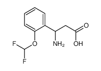 3-氨基-3-(2-二氟甲氧基苯基)-丙酸结构式