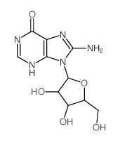 8-氨基肌苷结构式