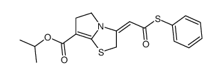 S-phenyl (7-isopropoxycarbonyl-2,3,5,6-tetrahydropyrrolo-[2,1-b]thiazol-3-ylidene)thioacetate结构式