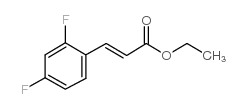 3-(2,4-二氟苯基)丙烯酸乙酯结构式
