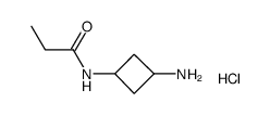 N-(3-Aminocyclobutyl)Propanamide Hydrochloride Structure